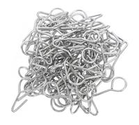 HAPINARY Lot de 200 Crochets en Acier Inoxydable de 28 Mm pour Housses de Siège de Voiture, Crochet Robuste Adapté pour Siège Individuel et Camping-Car