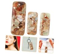 HAPINARY Lot De 3 Boucles D'Oreilles En Pierre Empereur, Pendentifs Pour Fabrication De Bijoux, Breloques Pour Fabrication De Bijoux, Pendentifs En Pierres Mixtes, Breloques Pour Sacs,