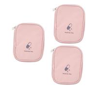 HAPINARY Lot De 3 De Rangement pour Pilules, Mini Trousse Médicale, Trousse De Voyage pour, Petit De Rangement Portable, Organisateur De De Voyage, Petite Pochette De, Petite