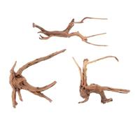HAPINARY Lot De 3 Décorations Décoratives en Bois Flotté pour Aquarium - Branches Naturelles pour Reptiles - Style Aléatoire
