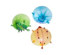 HAPINARY Lot de 3 Jouets Ballon Dinosaure en TPR Gonflable, de Décompression Créatif et Décoratif pour Garçon et Filles et Adultes, pour Fête ou Couleur Aléatoire Plusieurs Styles