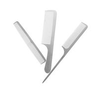 HAPINARY Lot De 3 Peignes De Coiffure En Acier Inoxydable, Peignes De Coupe Antistatiques, Taille Standard, Ensemble Professionnel, Pour Salon De Coiffure Et Barbier, Usage Quotidien