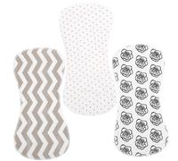 HAPINARY Lot De 3 Petits Bavoirs En Coton Absorbant Pour Bébé, Bavettes De Protection D'épaule, Unisexes, Repas Protection Quotidienne