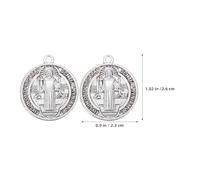 HAPINARY Lot De 30 Colliers De Bijoux Saint Benoît Médaille De Protection Spirituelle Pendentif Croix Saint Benoît Médaille Sacramentelle Catholique Bijoux Spirituels Breloque