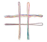HAPINARY Lot De 36 Cordes À Cheveux Vibrantes Pour Tresses Perles Pour Dreadlocks Accessoires Pour Femmes Cravates