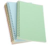 HAPINARY Lot de 4 Carnets de Notes à Spirale A5 Style Vintage Papier Épais et Couverture en Pp pour Bureau et École Design Minimaliste Classique