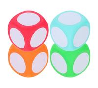 HAPINARY Lot de 4 Dés Effaçables à Sec en Mousse Eva Cube 6cm Surfaces Écriture Réutilisable Facile à Saisir pour Activités Éducatives en Classe