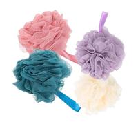HAPINARY Lot De 4 Éponges De Bain En Loofah Pour Le Corps Outils De Nettoyage Et D'exfoliation De La Peau