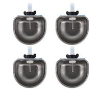 HAPINARY Lot de 4 gamelles d'eau pour Lapins - Abreuvoir à tétine en Acier Inoxydable - Distributeur d'eau pour Lapins - Gamelles Amovibles et Anti-Rayures à Suspendre pour Cages de Petits