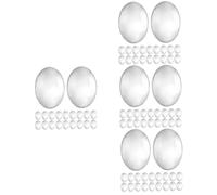 HAPINARY Lot De 4 Présentoirs De Perles À En Verre Pour Nail Art Nuancier De Vernis Pour La Pratique Du Trempage 30 Pièces X 4