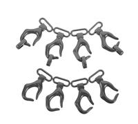 HAPINARY Lot de 5 Boucles Métalliques Serrage-taille pour Jeans, Boucle à Dégagement Rapide en Métal, Ajusteur de Taille Petit Modèle 7 Couleur Noir Foncé, Clips pour Vêtements,