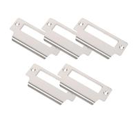 HAPINARY Lot de 5 Gâches à Pêne Dormant en Acier 4 Pouces Plaques de Sécurité pour Montant de Porte Utilisation pour Réparation de Porte Intérieure