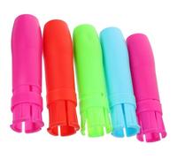 HAPINARY Lot de 5 Porte-Craies Légers Extensibles en Plastique Coloré Clip de Protection Portable Rallonge pour Craie Soluble L'Eau Fournitures Scolaires Pratiques Couleur Aléatoire