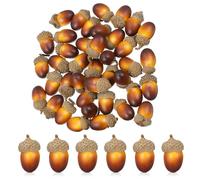 HAPINARY Lot de 50 Glands Artificiels Décoratifs Baton de Cannelle Decoration, pour Décoration de Table et Ambiance Rustique Lors D'événements Festifs