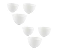 HAPINARY Lot de 6 Bols en Silicone Anti-chute Petits et Moyens, Bols pour Mélanger Masque Facial Diy, Réutilisables, Adaptés la Préparation de Masques Faits Maison, Usage Beauté et Soins