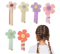 HAPINARY Lot de 6 élastiques à cheveux en forme de fleur pour filles doux et extensibles pour bébé antidérapants sans danger pour les garçons et les filles pour adolescents