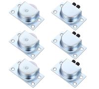 HAPINARY Lot de 6 Roulettes de Porte Coulissante en Acier Inoxydable, 3 Rouleaux en Nylon 3 Galets Supérieurs, Remplacement pour Meubles, Armoires et Portes de Placard, Guide Coulissant