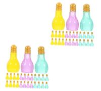 HAPINARY Lot De 60 Mini Ampoules Fluorescentes, Porte-Clés, Kit De Fabrication De Porte-Clés En Résine, Ampoule Miniature En Résine, Ampoule Miniature En Résine, Mini Ampoule Suspendue,