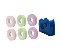 HAPINARY Lot de 7 Bandes Adhésives pour Extensions de Cils Pe Non Tissé 7 Pièces Patchs D'isolation pour Maquillage Professionnel et Pose D'extensions de Cils, avec Coupe-bande Bleu Foncé