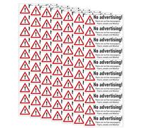HAPINARY Lot De 7 Feuilles D'Autocollants « Interdit De Publier Des Publicités » Pour Portes D'Entrée Panneau Adhésif « Interdit De Publier Des Publicités » Imperméable Panneau