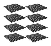 HAPINARY Lot de 8 Plaques de Filtre pour Aquarium 30x30 Cm en Plastique Noir Grille Filtrante de Fond Trou de 1 Cm Séparateurs D’Aquarium pour Reproduction et Filtration Optimale