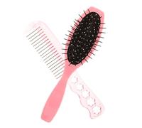 HAPINARY Lot De Brosse à Cheveux Et Peigne Rose Acier Petite Brosse Pour Cheveux Mouillés Démêlante Et Lissante