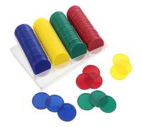 HAPINARY Lot de Jetons de Bingo en Plastique Coloré Réutilisables, Forme Ronde, Faciles à Ranger pour Jeux Interactifs en t Apprentissage Mathématique