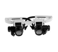 HAPINARY Loupe Binoculaire LED XXX Tête Portée Flexible sans Batterie pour Réparation Bijoux Montres et Lecture