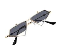 HAPINARY Lunettes de Soleil Punk Œil de Chat pour Femmes en Métal Léger et Structure Solide, Style Rétro Vacances et Accessoires de Mode