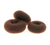 HAPINARY Machine à Chignon Donut 3 Pièces en Nylon Couleur Café, Facile à Utiliser pour Coiffeur, Maintien des Cheveux Nets pour Fête et Récital de Danse