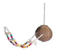 HAPINARY Maison D'Oiseau en Coquille De Noix De Nid Décoratif Nid en Coquille De Noix De Cage À Oiseaux pour Perroquet Lit pour Oiseau pour Perroquet Maison D'Oiseau pour