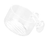 HAPINARY Mangeoire en Acrylique avec Ventouse pour Aquarium Récipient Transparent pour Poissons et Crevettes Taille Compacte Facile à Installer Nettoyer