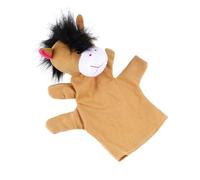 HAPINARY Marionnette à Main en Peluche Marron Animal de 20 Cm pour Garçon et Filles Coton PP, Créatif pour Développer L'imagination et Renforcer la Relation Parent-garçon et Filles