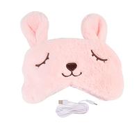 HAPINARY Masque Chauffant Pour Yeux Avec Compresse à Vapeur Usb Couverture Oculaire Décorative Pour Voyage Maison Fatigue Oculaire Design Mignon Modèle Ours