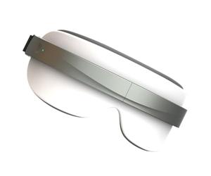 HAPINARY Masseur Oculaire Ergonomique Blanc en Abs Léger Fonction de Massage Chauffant pour Soulager la Fatigue des Yeux et Améliorer le Confort Visuel