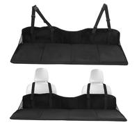 HAPINARY Matelas et Siège Arrière de Voiture Noir pour D'extension Housse Amovible et Lavable, pour Camping Activités de Plein Air