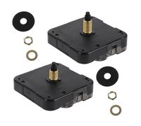 HAPINARY Mécanismes Horloge à Quartz 2 Pcs avec Long 16mm et 22mm, Accessoires Réparation Murale DIY, Silent Motor avec Filetage 15mm, Kit Complet pour Mouvements Horlogers