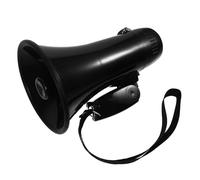 HAPINARY Mégaphone Portable 25w Noir en Abs, Haut-Parleur pour Soutien | Autonomie Prolongée, Format Portable, Adapté aux Fêtes Situations D’urgence