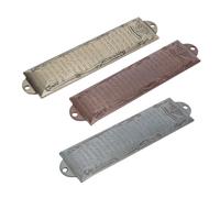 HAPINARY Mezouzahs Juives avec Parchemin Inclus en Alliage Résistant pour Porte Lot de 3 Décoration Artistique Traditionnelle Installation Facile pour Bénédiction de Maison Juive