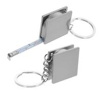 HAPINARY Mini Ruban à Mesurer Métal 1 Mètre Anneau Porte-Clés, pour Travaux de Bricolage et Activités en Extérieur