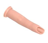 HAPINARY Modèle de doigt d'entraînement en silicone beige pour nail art, accessoire pratique et léger, idéal pour manucure débutants, 1Pc doigt artificiel
