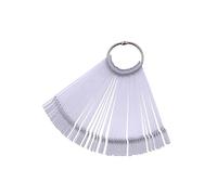 HAPINARY Modèles De Pratique Artistique 50 Pièces Faux Embouts Présentoirs Plaques Plastique Lisse Bords Noirs