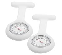HAPINARY Montre Infirmière à Gousset en Acier Inoxydable et Silicone Verre Précis, Pratique et Chic pour Surveiller Pendant Les Examens et Soins Couleur Aléatoire
