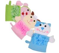 HAPINARY Moufles De Bain À Motifs D'animaux Mignons Support De Doux Pour Bébé Outils De Bain Pour Enfants Brosse De