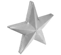 HAPINARY Moule en Étoile à Cinq Branches en Fer Argenté 10pcs pour Estampage Artisanal Relief DIY Finition Fine et Design 3D Artistique