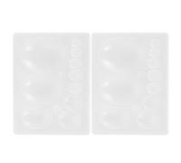 HAPINARY Moule en Silicone pour Bijoux 2 Pièces Blanc Créatif Précis pour Fabrication Artisanale DIY de Pendentifs et Décorations