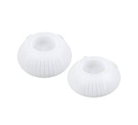 HAPINARY Moule en Silicone Réutilisable pour Bougies Sphériques 2 Pièces, Design Créatif Blanc, Facile à Utiliser pour Artisanat et Décoration Maison DIY