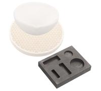 HAPINARY Moule Graphite pour Fusion et Raffinage de Métaux Creuset à Usure Bol de Fusion pour Or Cuivre Kit Pratique