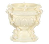 HAPINARY Moule Pot de Fleur en Plastique Flexible et Lavable pour Fabriquer Un Concrete Planter Style Européen, pour Loisirs Créatifs et DIY Handcraft