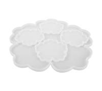 HAPINARY Moules Silicone Fleurs pour Résine Set pour Sous-verres Plateau et Présentoir DIY Matériau Stable Résistant Température Décoration Maison Créative et